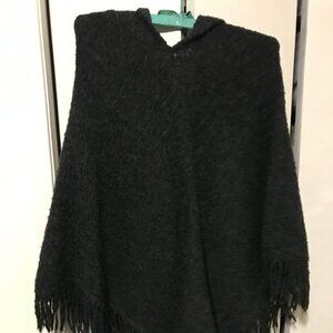 Bass Ladies Black Poncho One Size